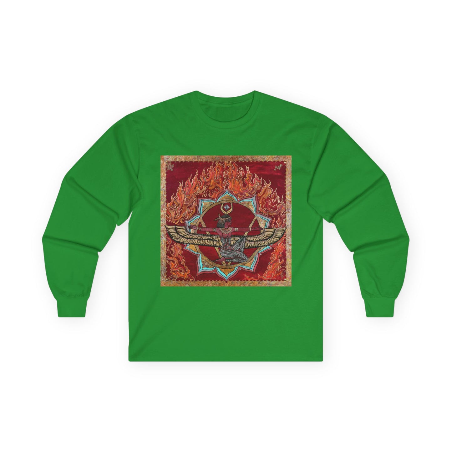 Survivor Skull Flames Long Sleeve Tee