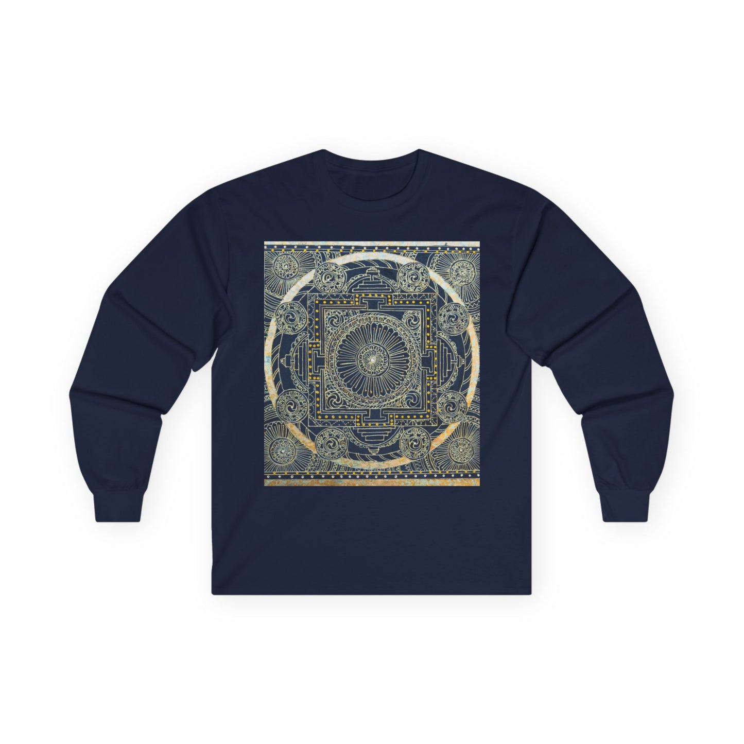 Mandala Constellation Long Sleeve Tee — Mystical Geometric Graphic