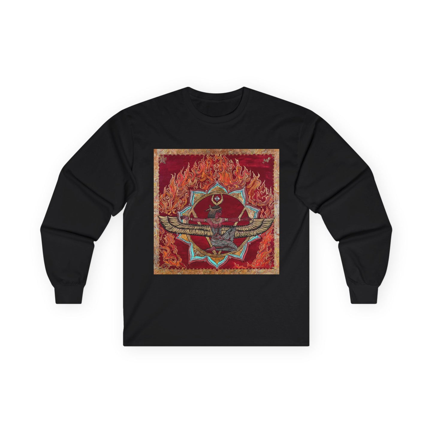 Survivor Skull Flames Long Sleeve Tee