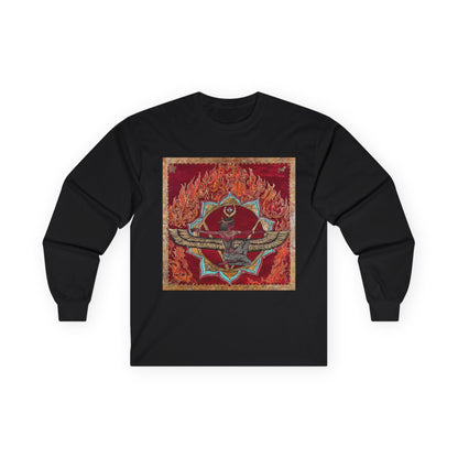 Survivor Skull Flames Long Sleeve Tee