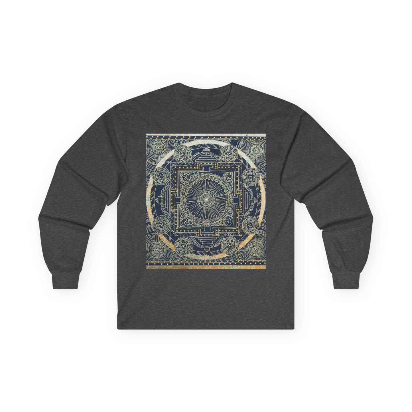 Mandala Constellation Long Sleeve Tee — Mystical Geometric Graphic