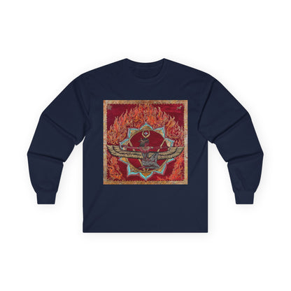 Survivor Skull Flames Long Sleeve Tee