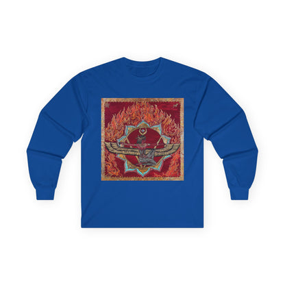 Survivor Skull Flames Long Sleeve Tee