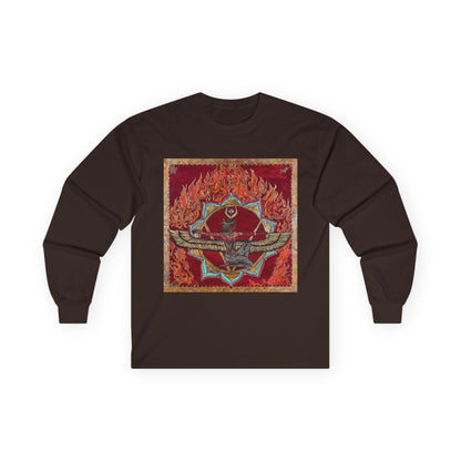 Survivor Skull Flames Long Sleeve Tee