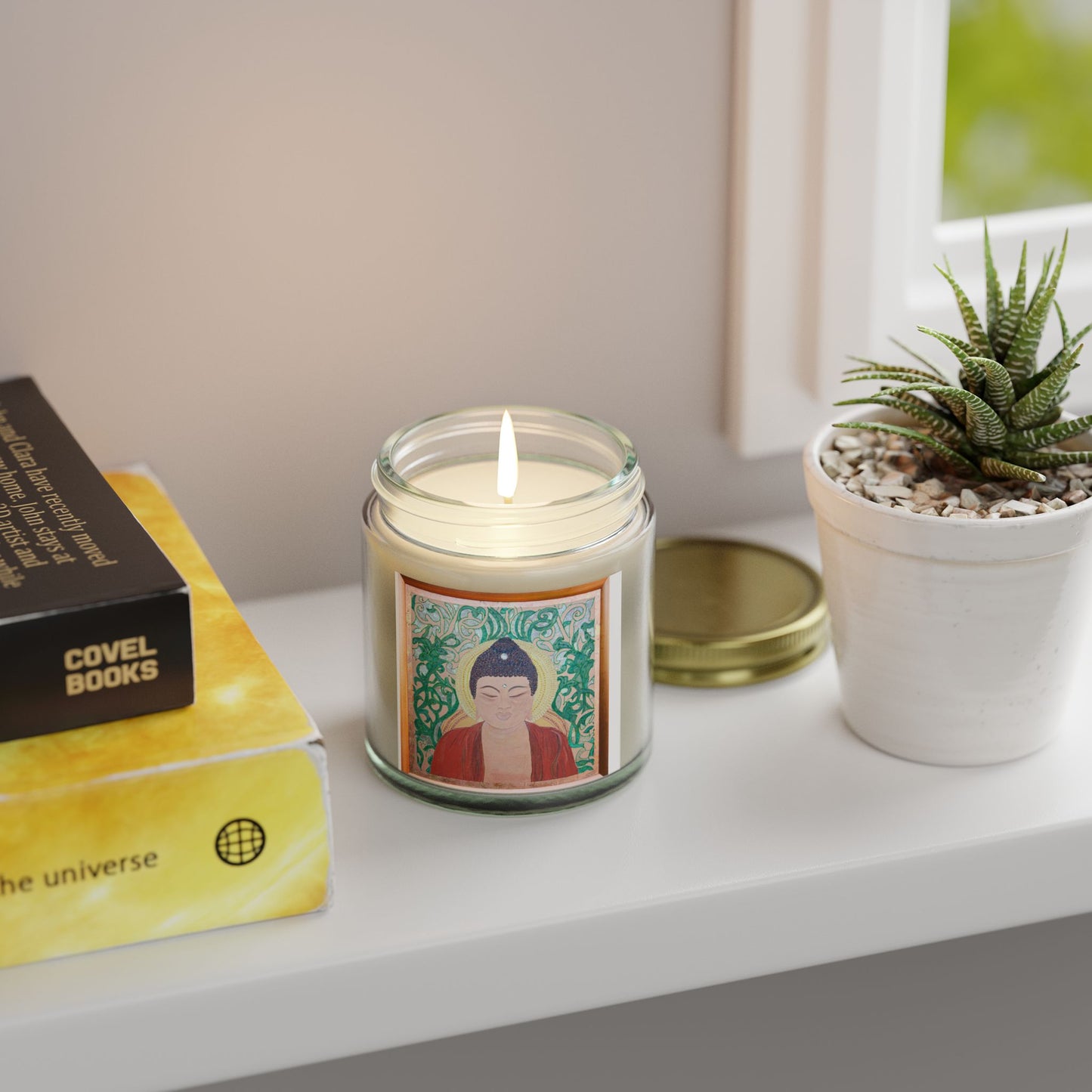 Buddha Scented Candle — Coconut Apricot Wax (4oz & 9oz)