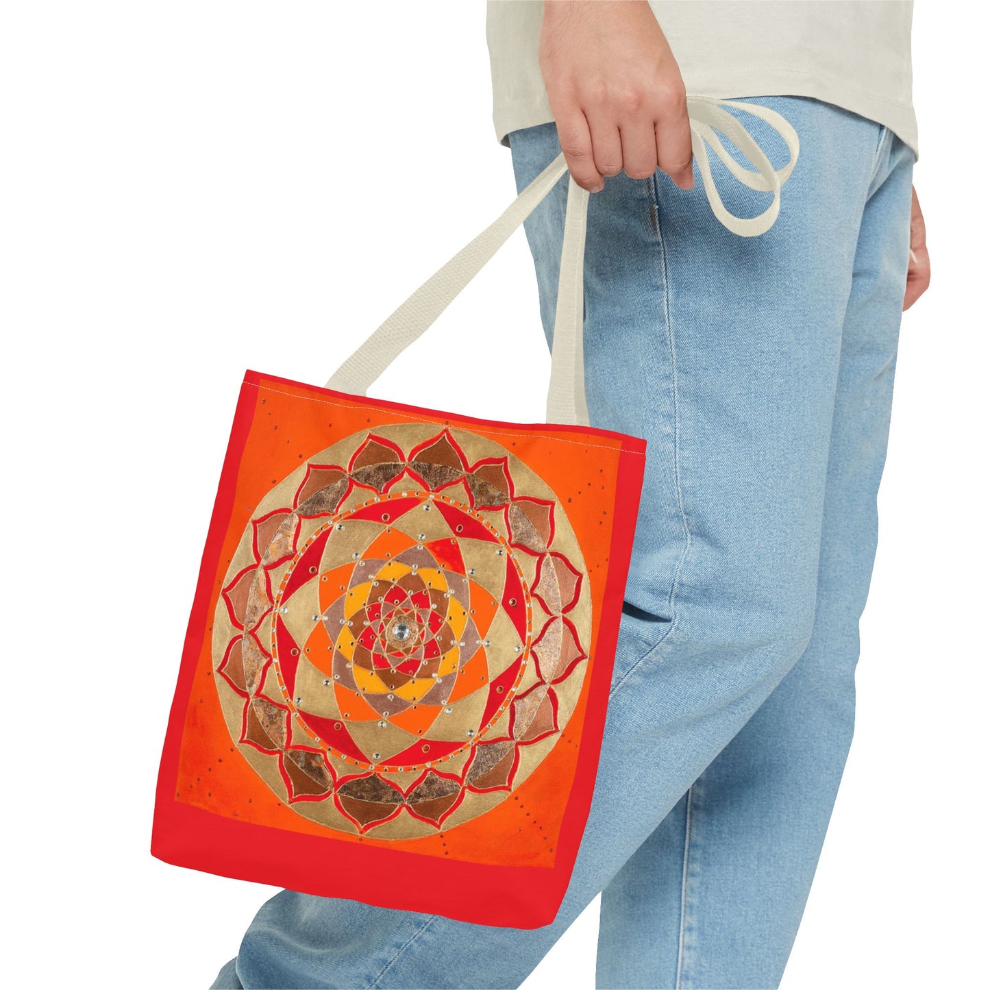 zVibrant Mandala Tote Bag
