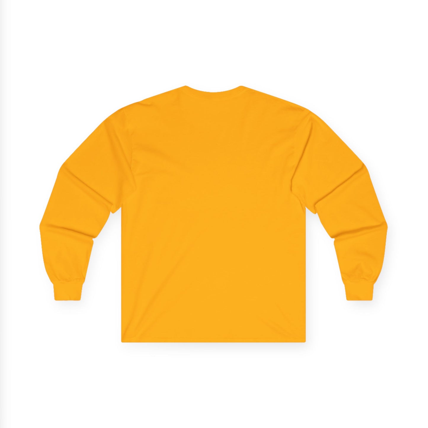 Mandala Geometry Long Sleeve Tee — Sacred Blue & Gold Circular Design