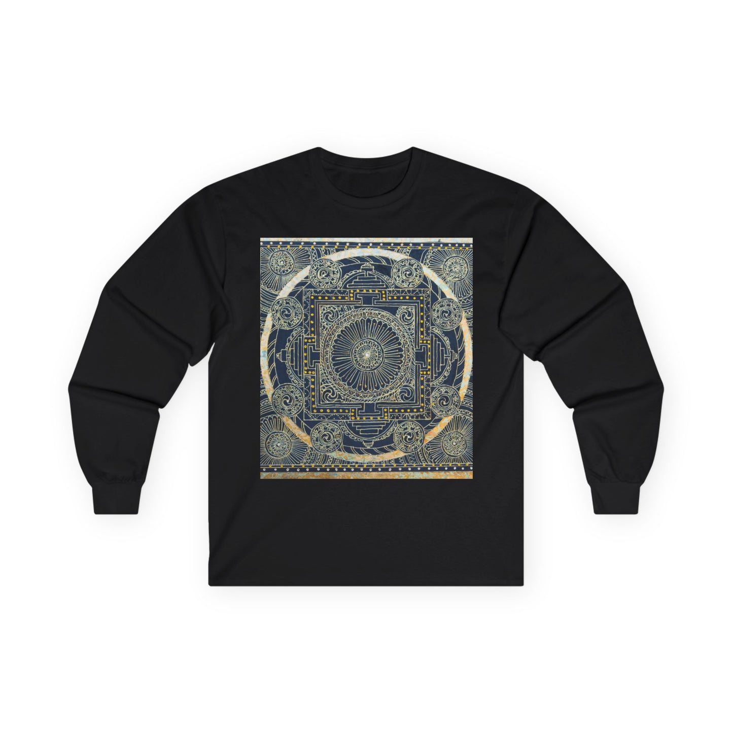 Mandala Constellation Long Sleeve Tee — Mystical Geometric Graphic