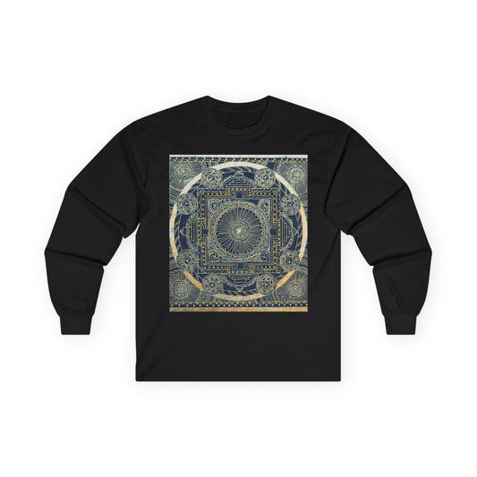 Mandala Constellation Long Sleeve Tee — Mystical Geometric Graphic
