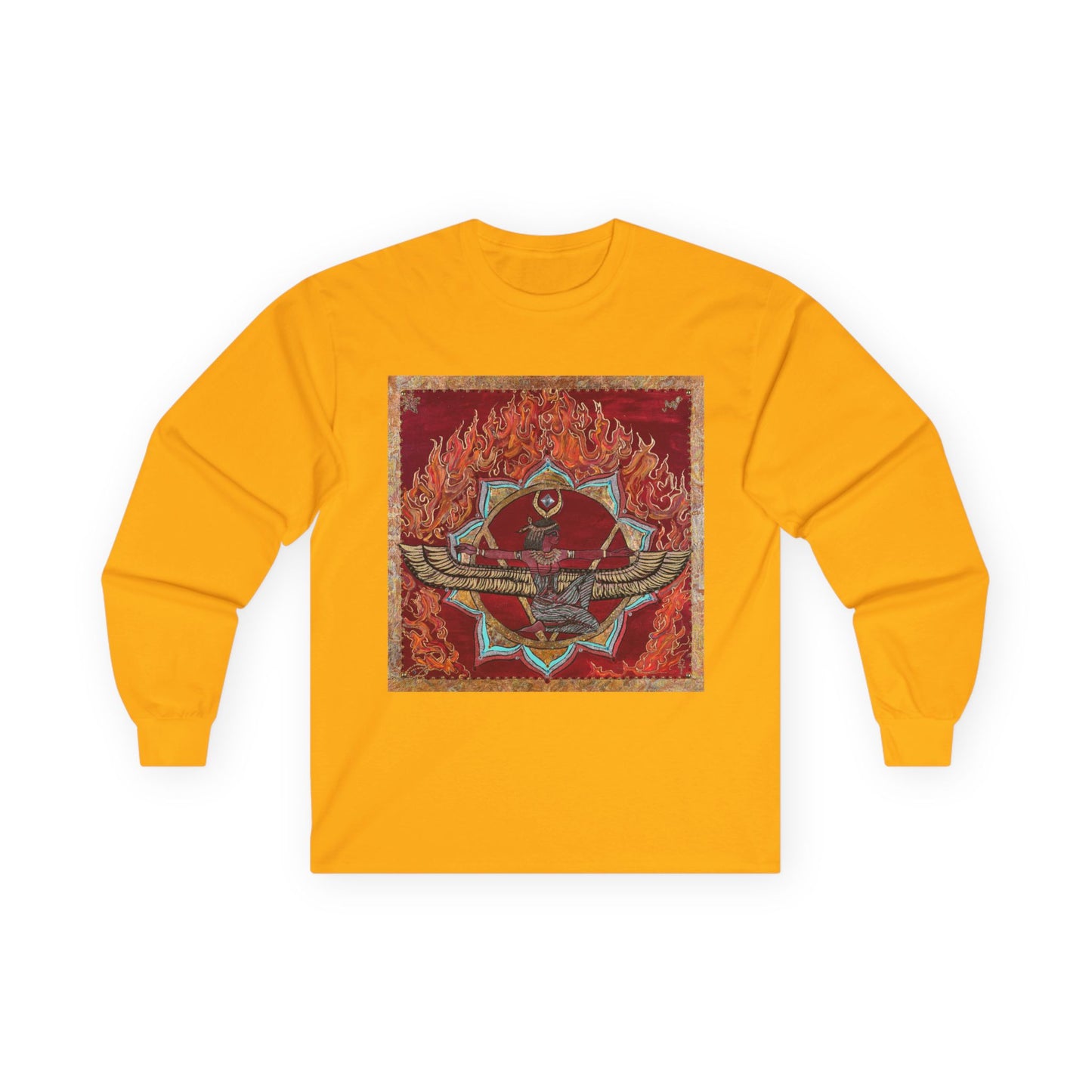 Survivor Skull Flames Long Sleeve Tee