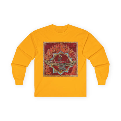 Survivor Skull Flames Long Sleeve Tee