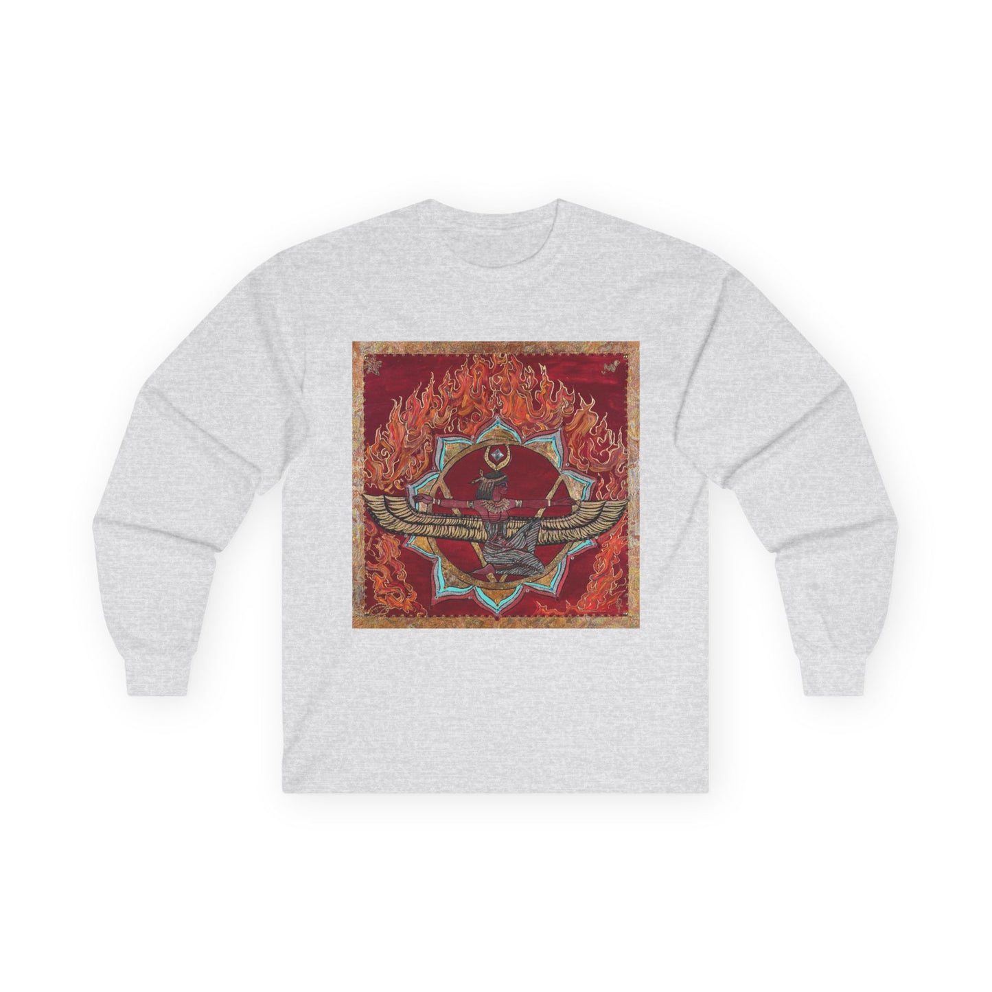 Survivor Skull Flames Long Sleeve Tee