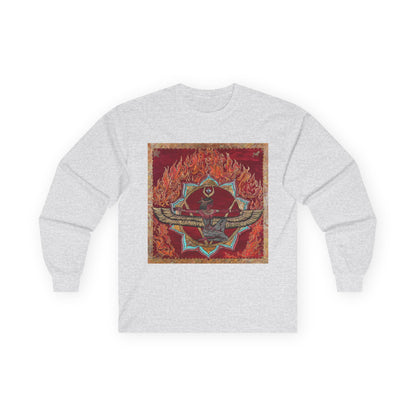 Survivor Skull Flames Long Sleeve Tee