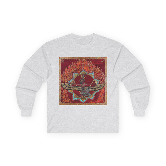 Survivor Skull Flames Long Sleeve Tee