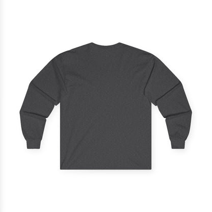Mandala Geometry Long Sleeve Tee — Sacred Blue & Gold Circular Design