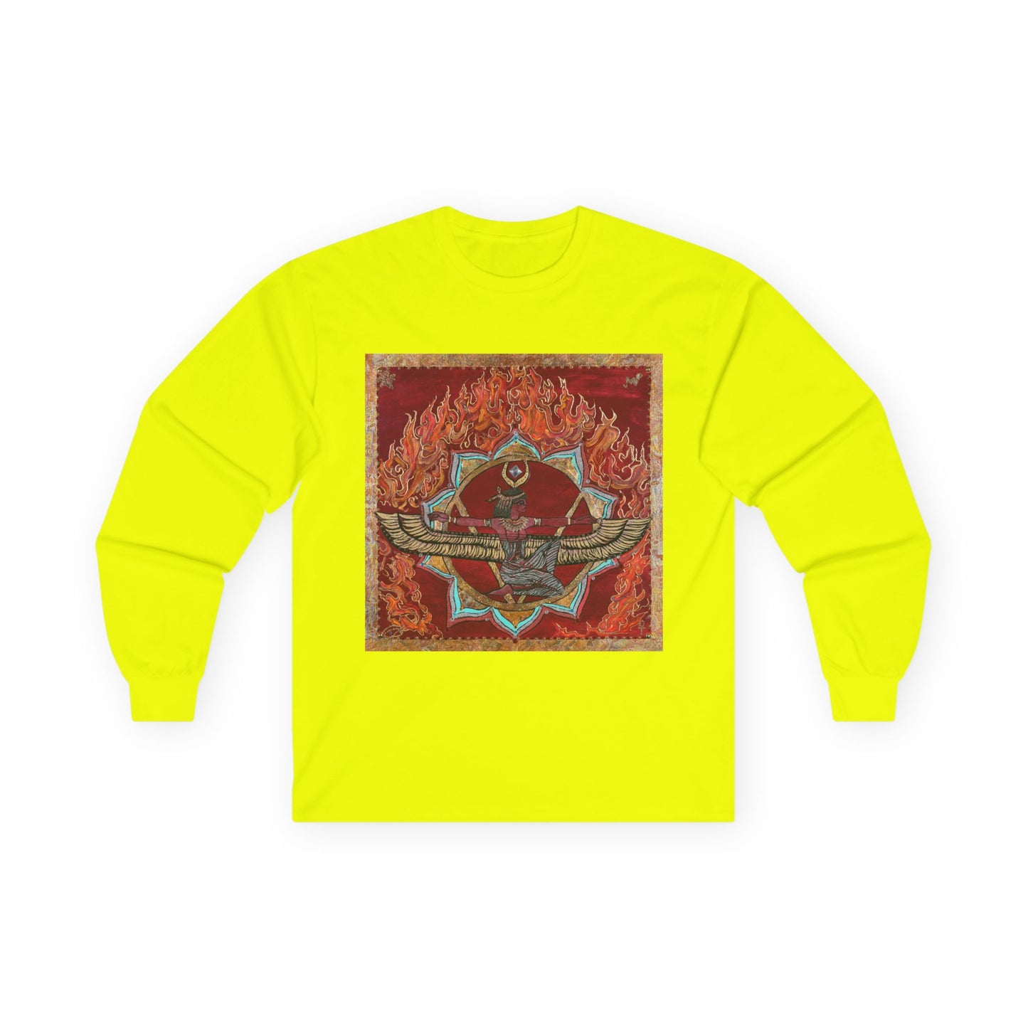 Survivor Skull Flames Long Sleeve Tee