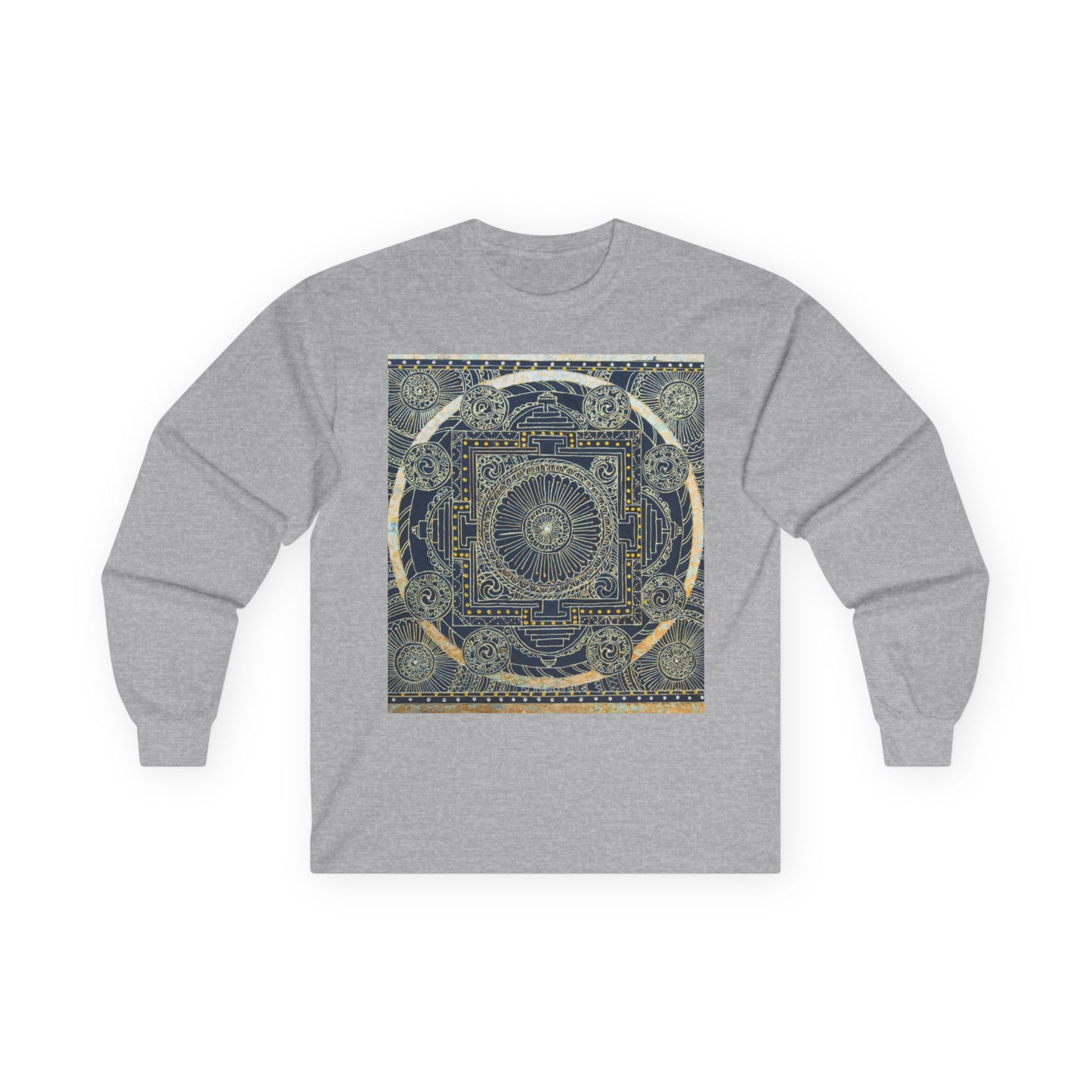 Mandala Constellation Long Sleeve Tee — Mystical Geometric Graphic