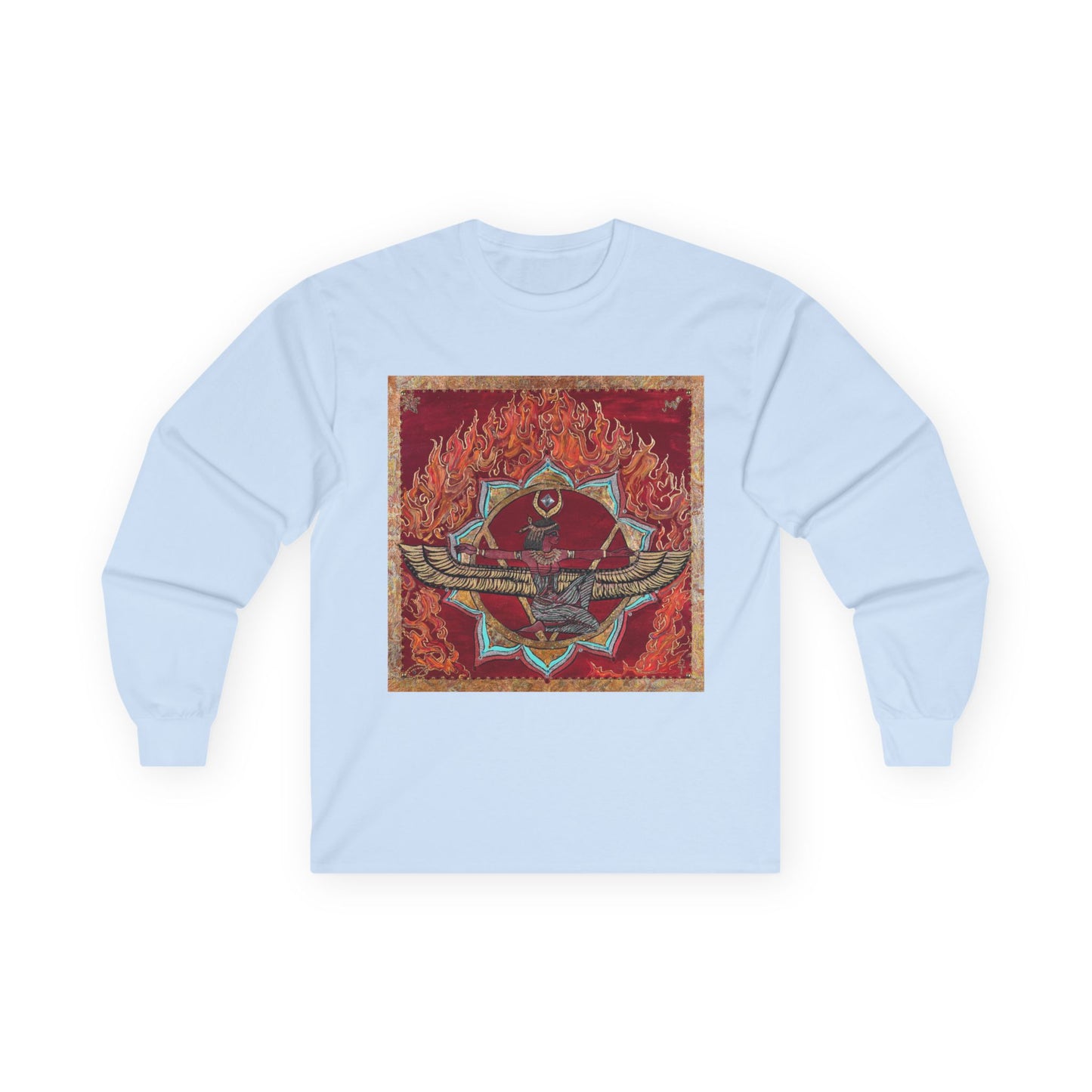 Survivor Skull Flames Long Sleeve Tee
