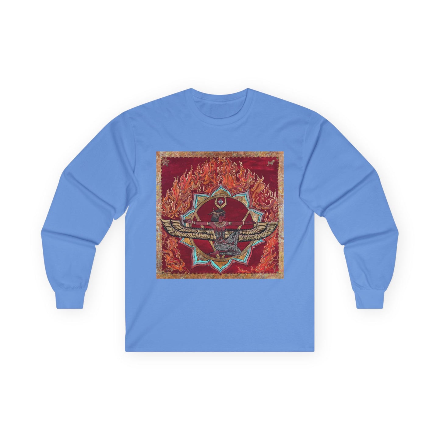 Survivor Skull Flames Long Sleeve Tee