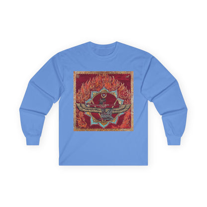 Survivor Skull Flames Long Sleeve Tee