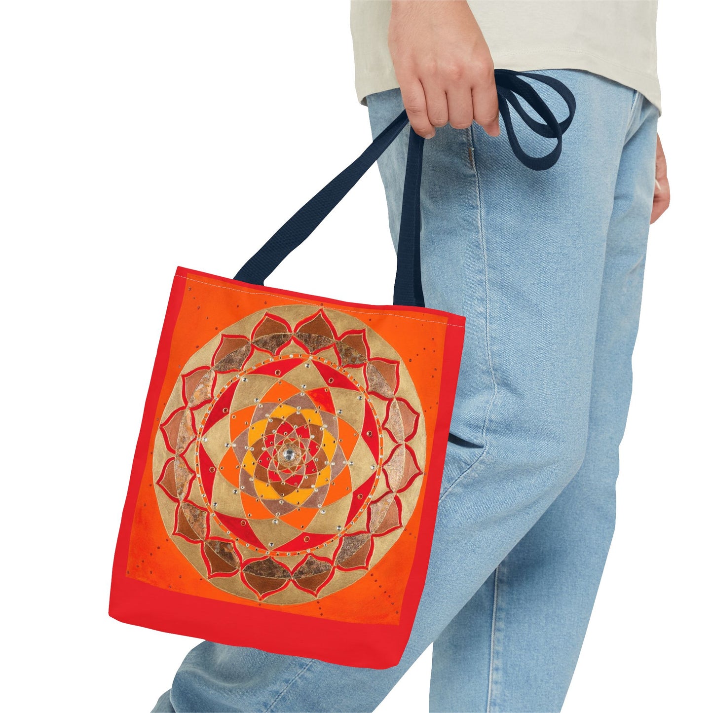 zVibrant Mandala Tote Bag