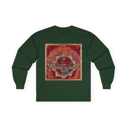 Survivor Skull Flames Long Sleeve Tee