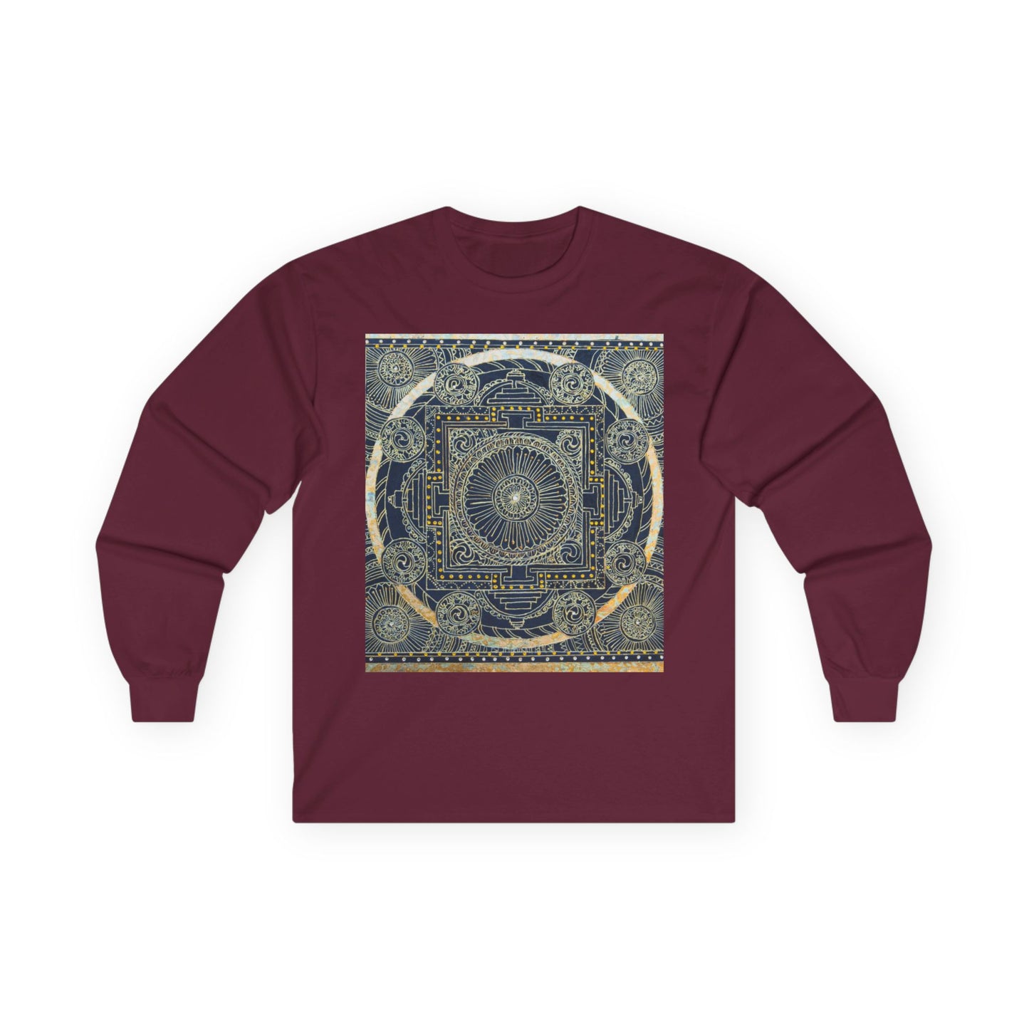 Mandala Constellation Long Sleeve Tee — Mystical Geometric Graphic