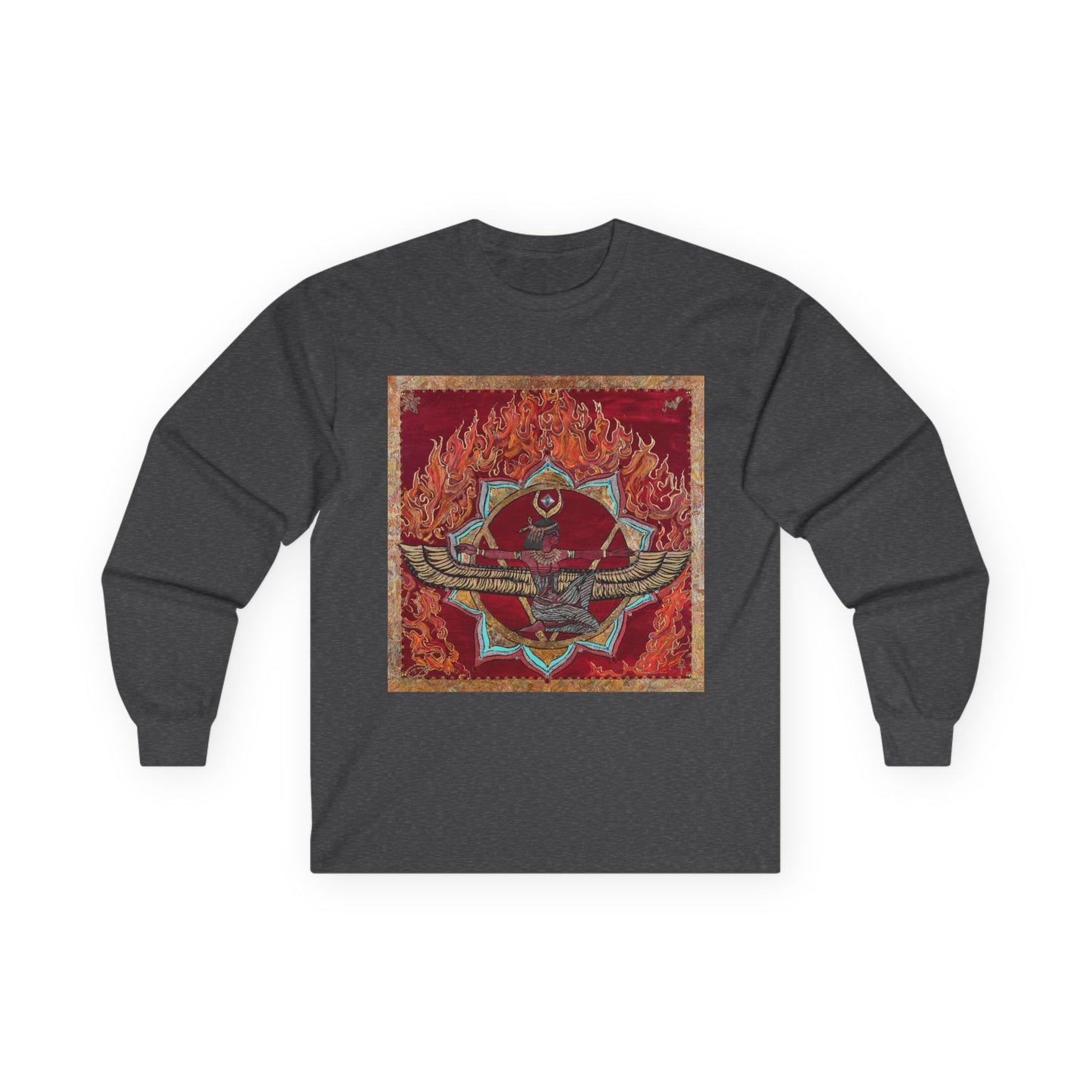 Survivor Skull Flames Long Sleeve Tee