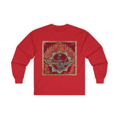 Survivor Skull Flames Long Sleeve Tee