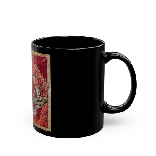 Mystic Flaming Lotus Mug — Esoteric Winged Lotus Design (11oz/15oz)